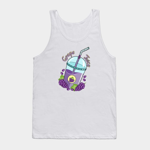 Grape Juice Tank Top by Designoholic